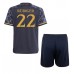 Real Madrid Antonio Rudiger #22 Dětské Oblečení Venkovní Dres 2023-24 Krátkým Rukávem (+ trenýrky)